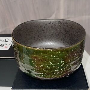 Matcha Bowl Minoware Porcelain Reactive Glazed